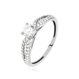 Bague Solitaire Stockholma Platine Blanc Diamant