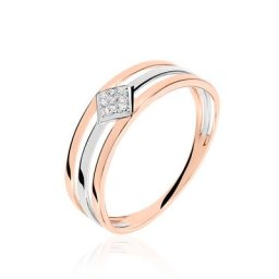 Bague Elsa Or Bicolore Diamant