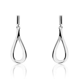 Boucles D'oreilles Pendantes Sila Argent Blanc