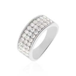 Bague Cecelia Argent Blanc Oxyde De Zirconium