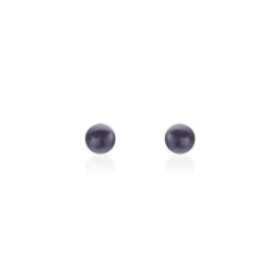 Boucles D'oreilles Puces Micaelle Teintees Or Jaune Perle De Culture