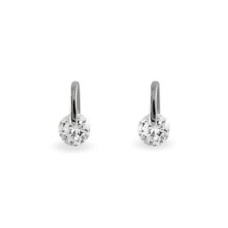 Boucles D'oreilles Pendantes Vera Argent Blanc Oxyde De Zirconium