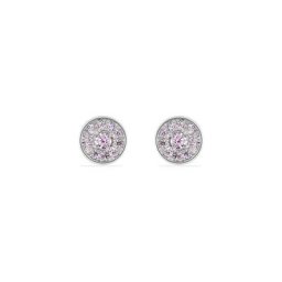Boucles D'oreilles Puces Auxana Argent Blanc Oxyde De Zirconium