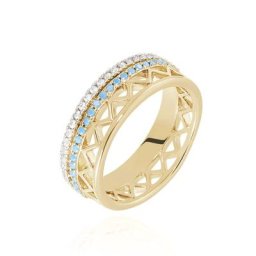Bague Zoila Plaqué Or Jaune Oxyde De Zirconium