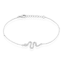 Bracelet Eponine Argent Blanc Oxyde De Zirconium