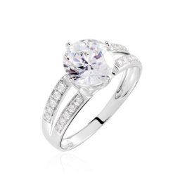 Solitaire Amri Or Blanc Oxyde