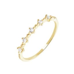 Bague Maximilienne Or Jaune Oxyde De Zirconium