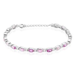 Bracelet Brielle Argent Blanc Oxyde De Zirconium