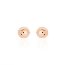 Boucles D'oreilles Puces Virgie Argent Rose