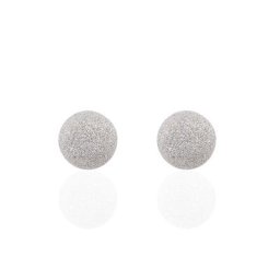Boucles D'oreilles Puces Ayana Argent Blanc