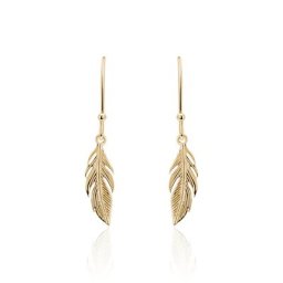 Boucles D'oreilles Pendantes Hanae Plaqué Or Jaune