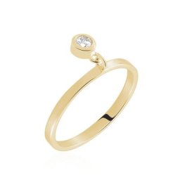 Bague Plaqué Or Jaune Lynnha Oxyde De Zirconium