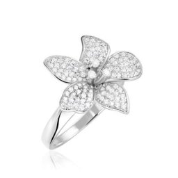 Bague Argent Blanc Catherine Oxydes De Zirconium