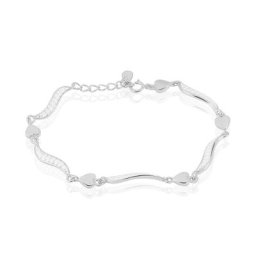 Bracelet Amor Argent Blanc Oxyde De Zirconium