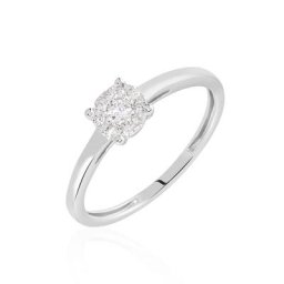 Bague Adeline Or Blanc Diamant