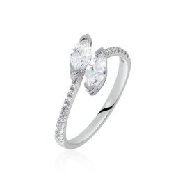 Bague Nevarte Argent Blanc Oxyde De Zirconium