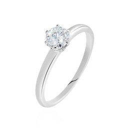 Bague Solitaire Natalia Pl Platine Blanc Diamant