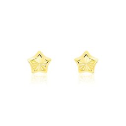 Boucles D'oreilles Puces Alphonsine Etoile Or Jaune