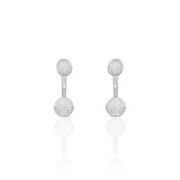 Bijoux D'oreilles Rosely Argent Blanc