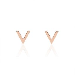 Boucles D'oreilles Puces Celene Or Rose
