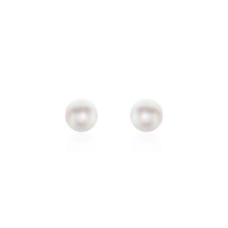 Boucles D'oreilles Puces Kesya Nacres Bouton Or Jaune Perle De Culture