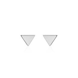 Boucles D'oreilles Puces Trilia Argent Blanc