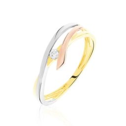 Bague Giusta Or Tricolore Diamant