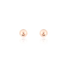 Boucles D'oreilles Puces Fidelia Boule Or Rose