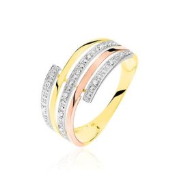 Bague Eleonore Or Tricolore Diamant