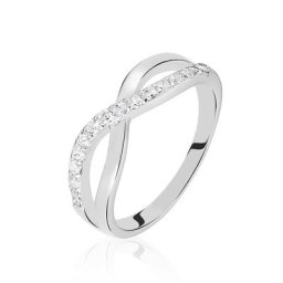 Bague Kassandre Argent Blanc Oxyde De Zirconium
