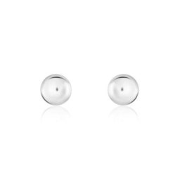 Boucles D'oreilles Puces Virgie Argent Blanc