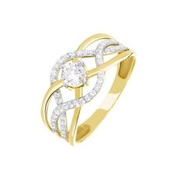 Bague Rozena Or Jaune Oxyde De Zirconium