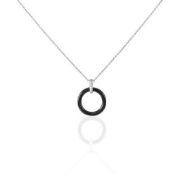 Collier Natacha Cera Argent Blanc Céramique Et Oxyde De Zirconium
