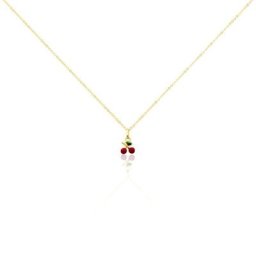Collier Cherry Cerise Or Jaune