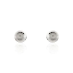 Boucles D'oreilles Puces Fidelia Boule Or Blanc