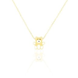 Collier Mae Ourson Or Jaune