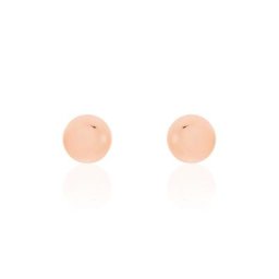 Boucles D'oreilles Puces Fidelia Boule Or Rose