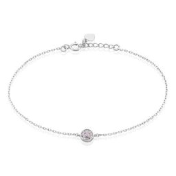 Bracelet Auxana Argent Blanc Oxyde De Zirconium