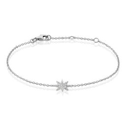 Bracelet Sarida Argent Blanc Oxyde De Zirconium