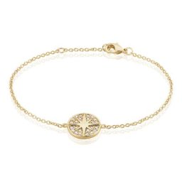Bracelet Maria-carmen Plaqué Or Jaune Oxyde De Zirconium