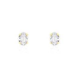 Boucles D'oreilles Puces Elea Or Jaune Oxyde