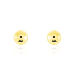 Boucles D'oreilles Puces Fidelia Boule Or Jaune