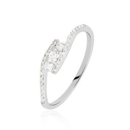 Bague Eternite Or Blanc Diamant