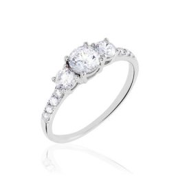 Bague Jennifere Or Blanc Oxyde