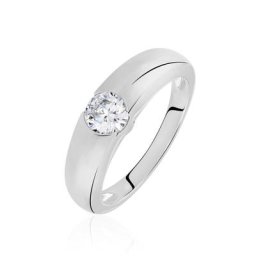 Bague Solitaire Gwendal Argent Oxyde De Zirconium