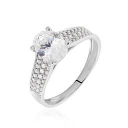 Bague Or Blanc Morganenn Oxyde