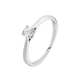 Bague Solitaire Victoria Platine Blanc Diamant