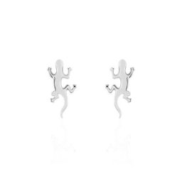 Boucles D'oreilles Puces Ivelyse Argent Blanc