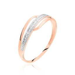 Bague Solena Or Rose Diamant