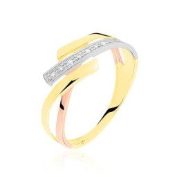 Bague Ainhoa Or Tricolore Diamant